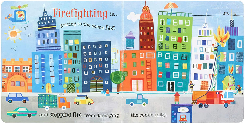 Firefighting Is- Enhanced Board Book-Books-The Baby Gift People