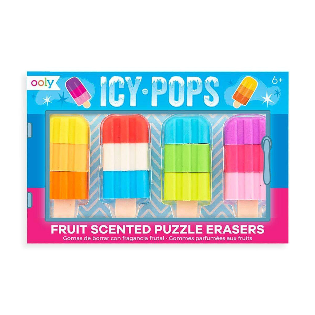 Icy Pops Scented Puzzle Erasers - Set of 4-The Baby Gift People