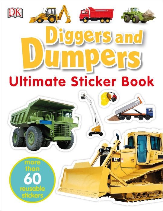 Ultimate Sticker Book: Diggers and Dumpers-Books-The Baby Gift People
