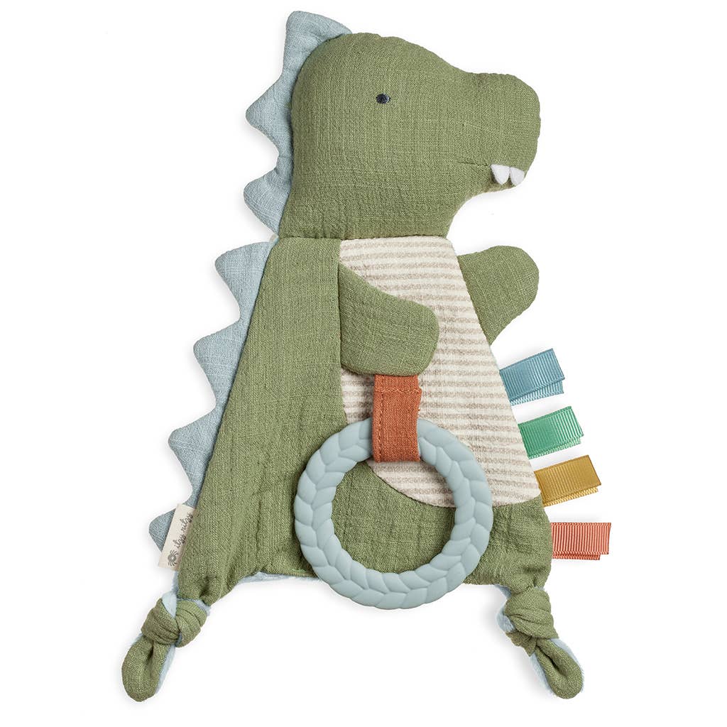 Bitzy Crinkle™ Dino Sensory Toy with Teether-The Baby Gift People