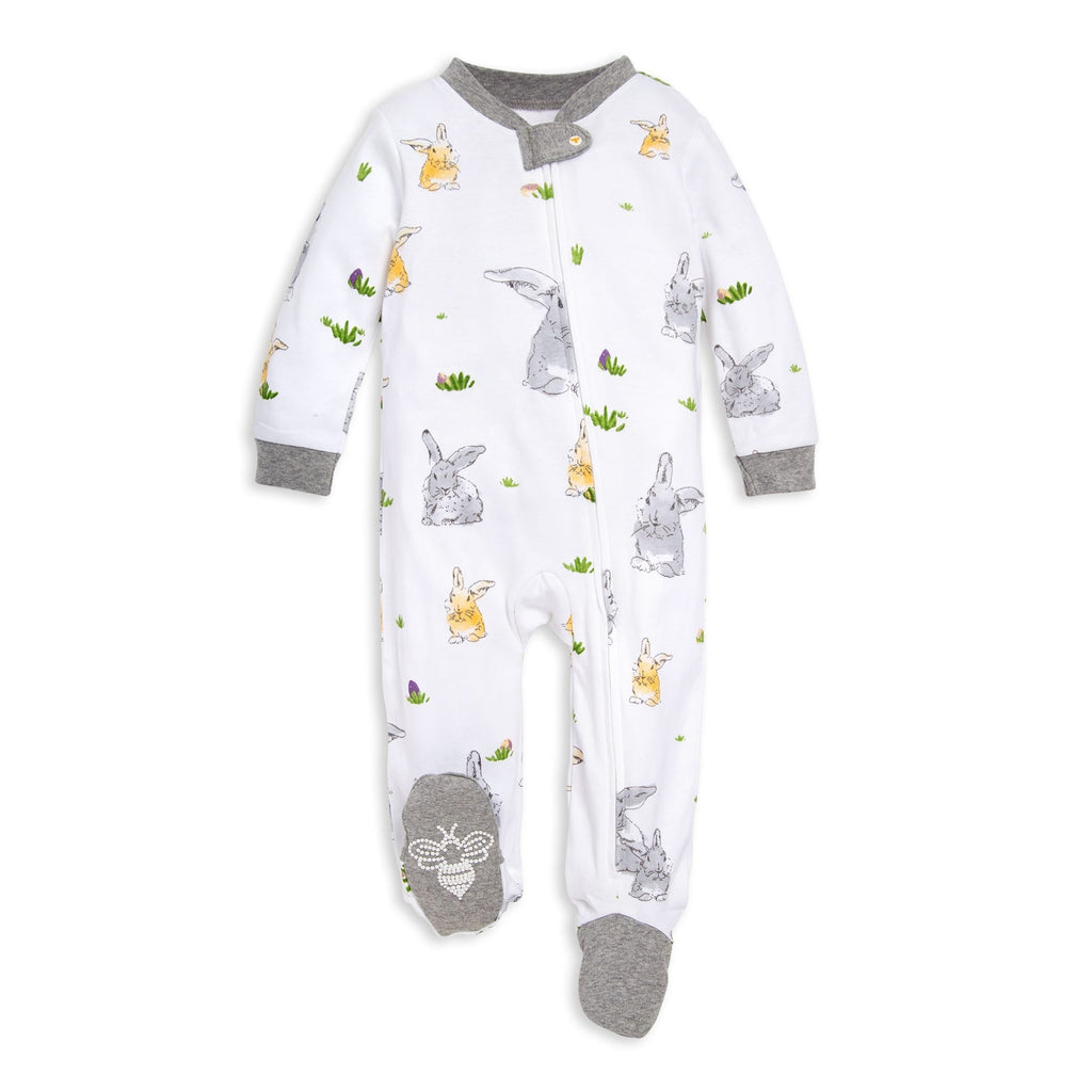 Bunny Trail Watercolor Organic Cotton Pajamas-Pajamas-The Baby Gift People