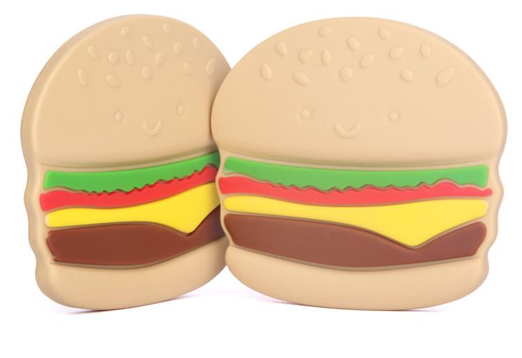 Burger Silicone Teether-Pacifiers & Teethers-The Baby Gift People