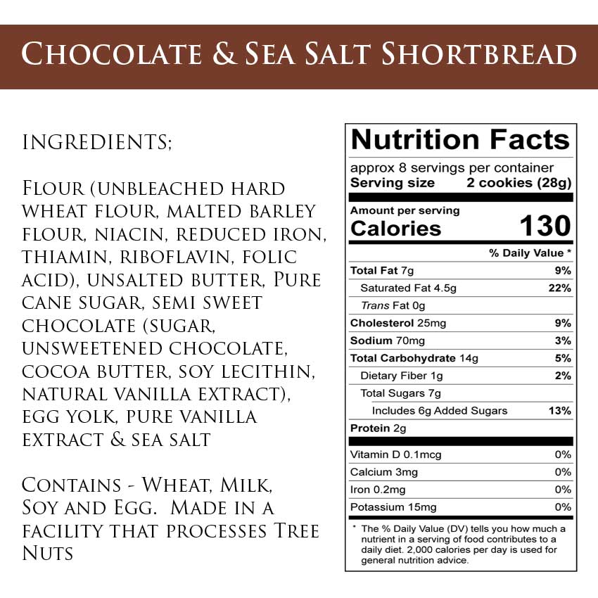 Chocolate Sea Salt Shortbread-Cookies-The Baby Gift People