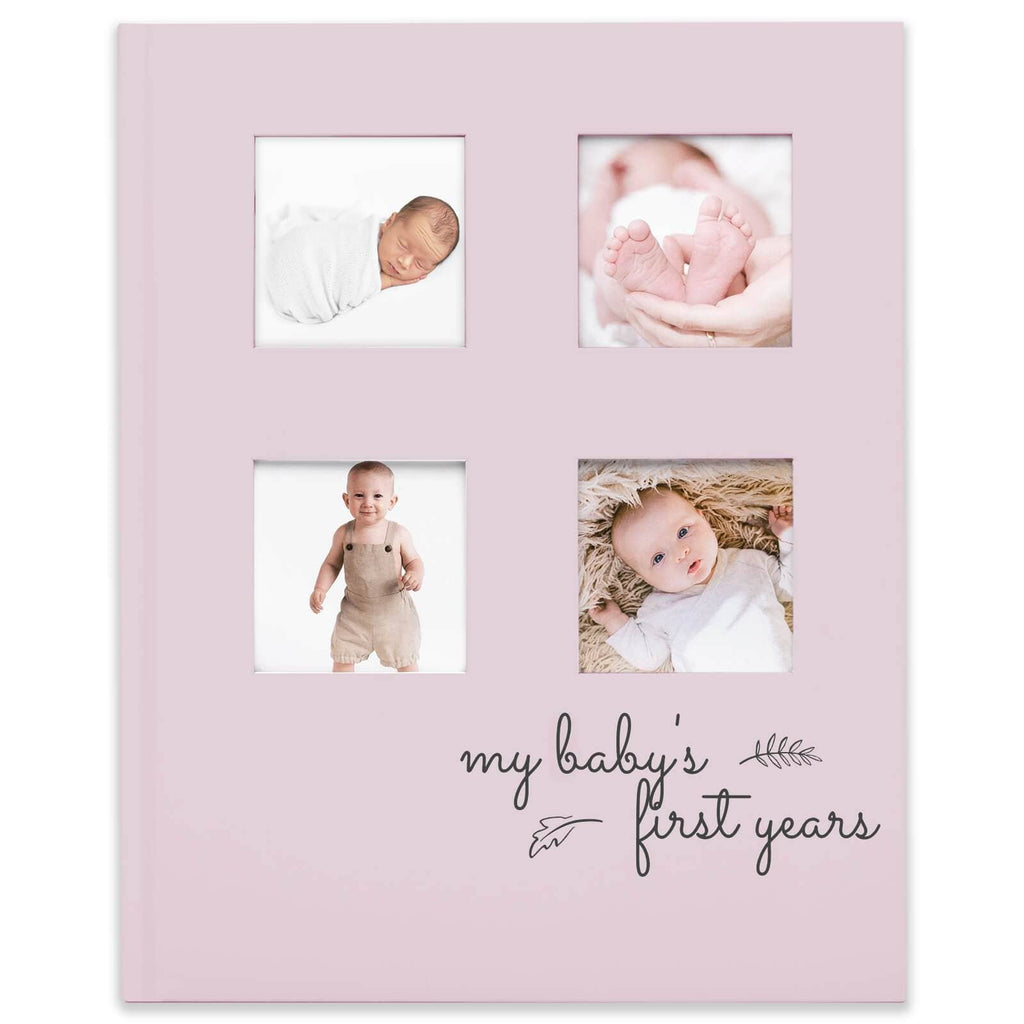 KeaBabies SKETCH Baby First Years Memory Book (Mist Pink)-The Baby Gift People