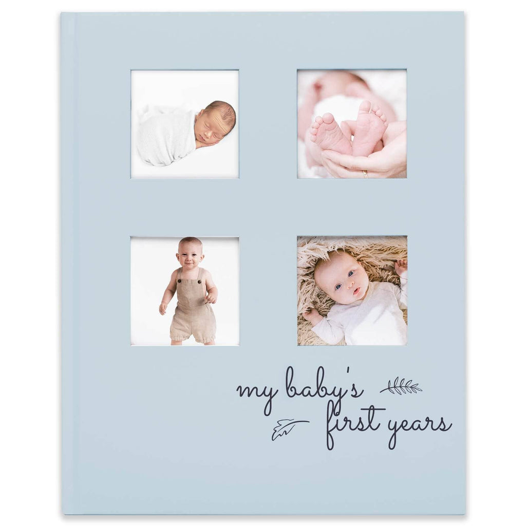 KeaBabies SKETCH Baby First Years Memory Book (Sky Blue)-The Baby Gift People