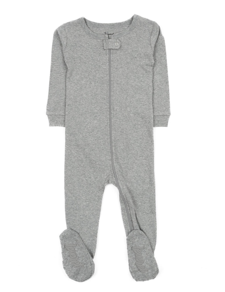 Kids Footed Cotton Pajama Solid-The Baby Gift People
