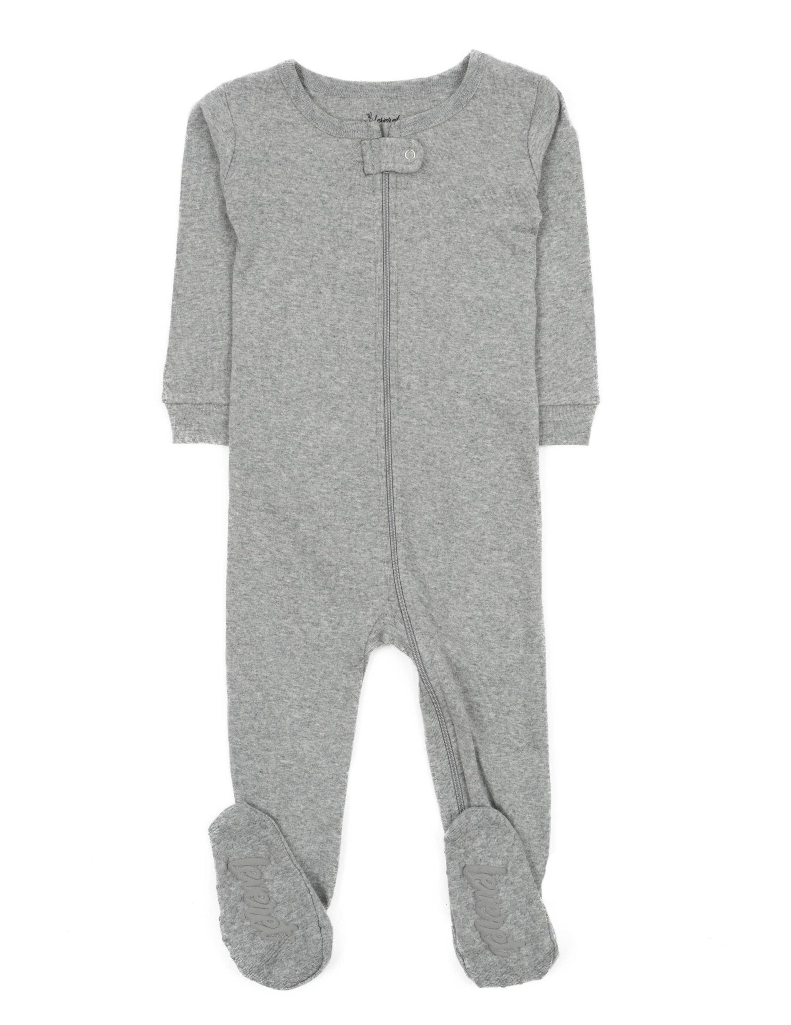 Kids Footed Cotton Pajama Solid – The Baby Gift People