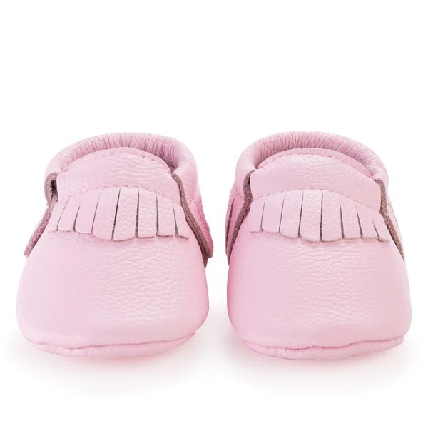 Light Pink Baby Moccasins-The Baby Gift People