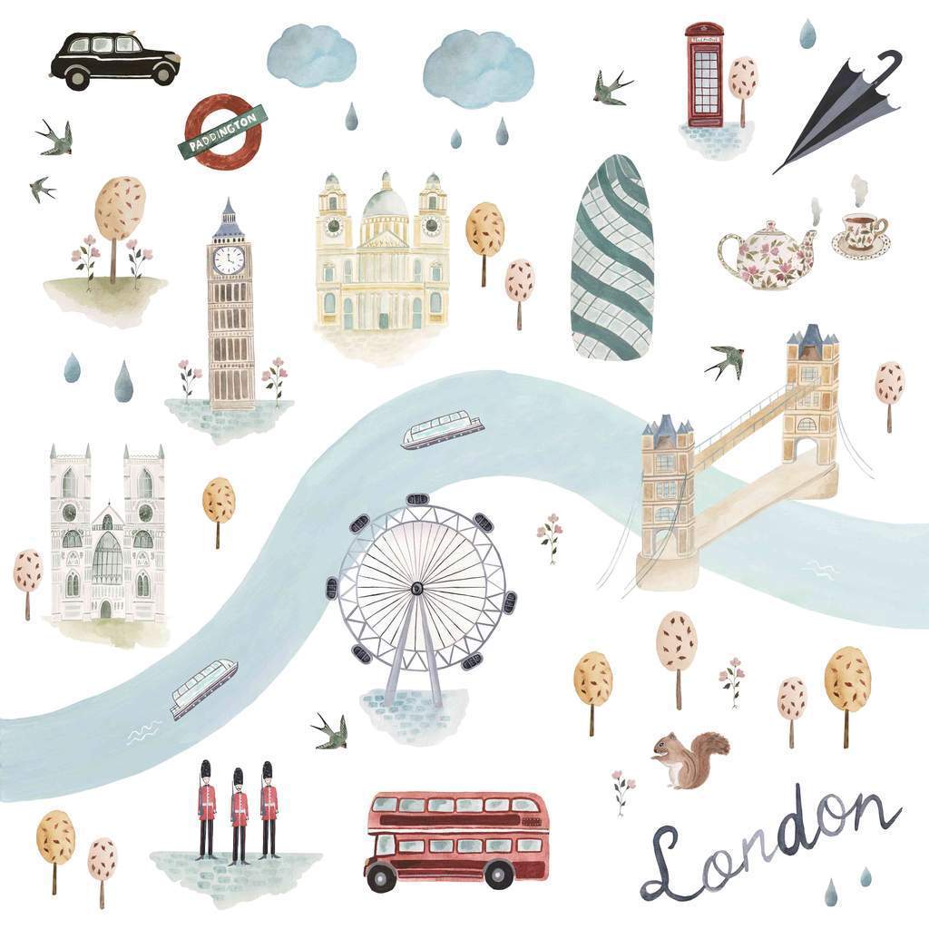 London theme deluxe baby gift box-The Baby Gift People