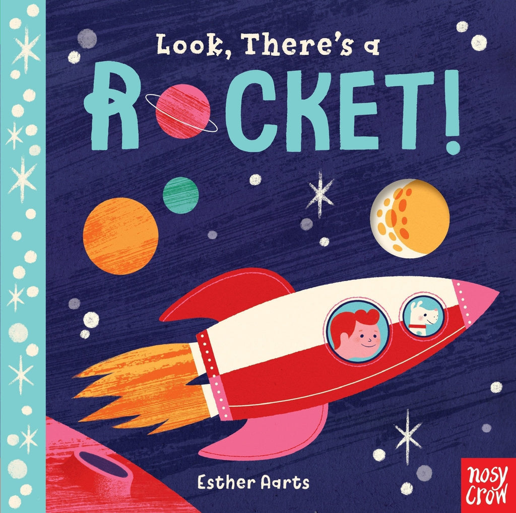 Look, There's a Rocket! Board book-Board Books-The Baby Gift People