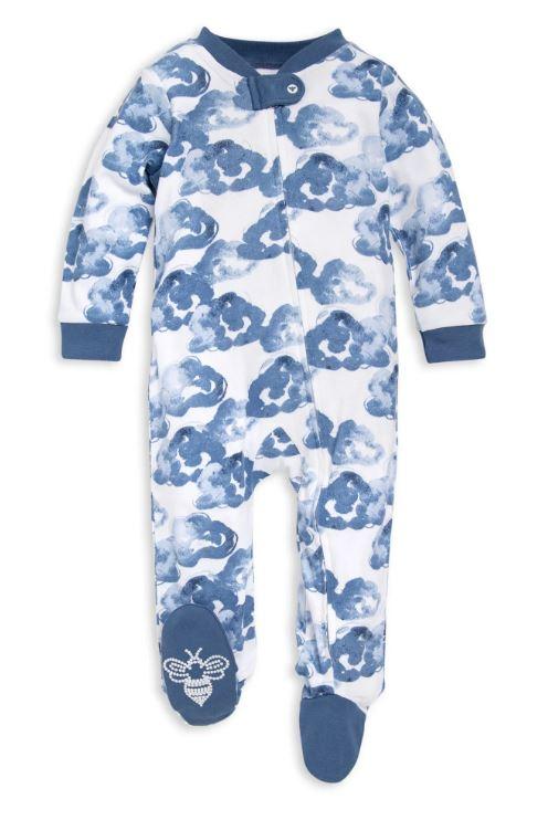 Moonlight Clouds Organic Cotton Sleeper-Baby Pajamas-The Baby Gift People