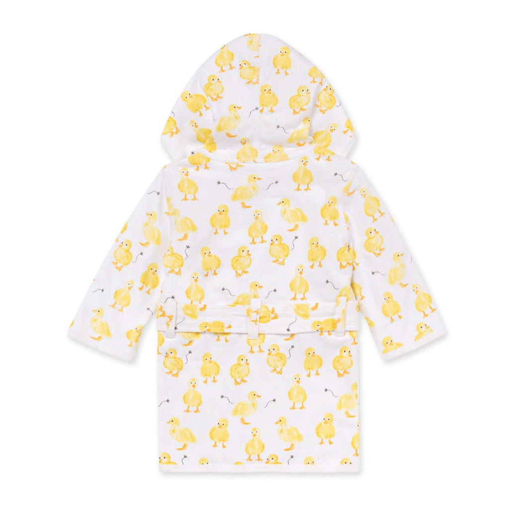 Organic Cotton Knit Terry Hooded Robe - Little Ducks-The Baby Gift People