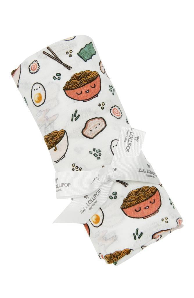 Ramen Print Swaddle-Swaddling Blankets-The Baby Gift People