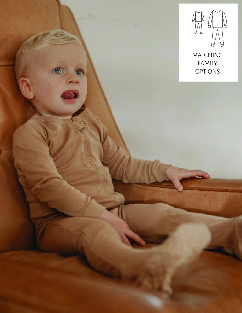 Solid Color Neutral Footed Pajamas-Baby & Toddler-The Baby Gift People
