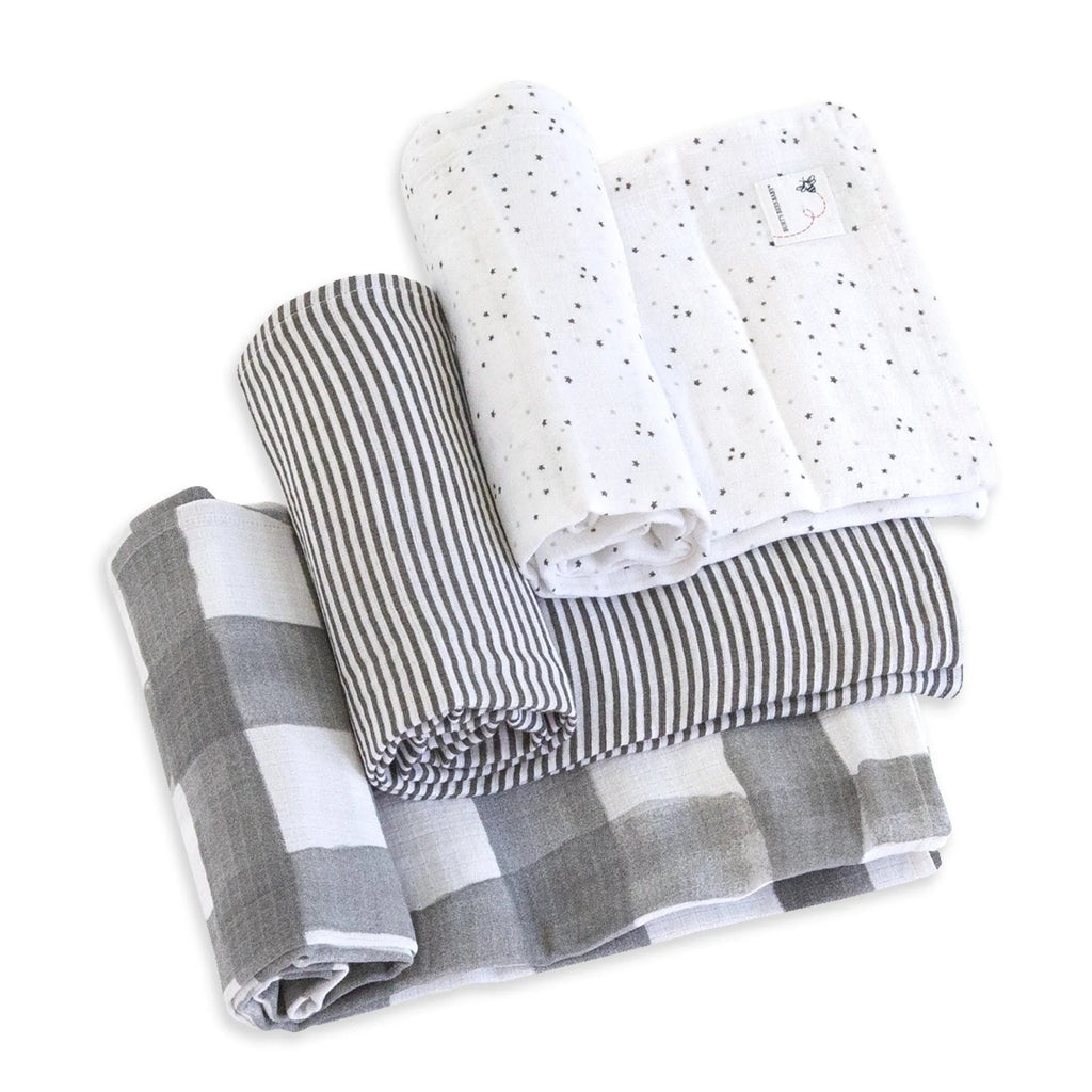 Starry Eyes Organic Muslin Swaddle Blankets 3 Pack-The Baby Gift People