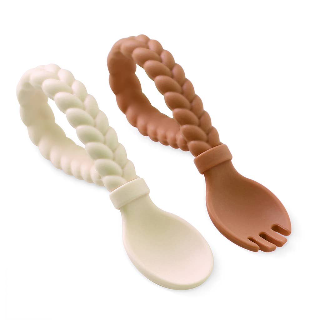 Sweetie Spoons™ Spoon + Fork Set-The Baby Gift People
