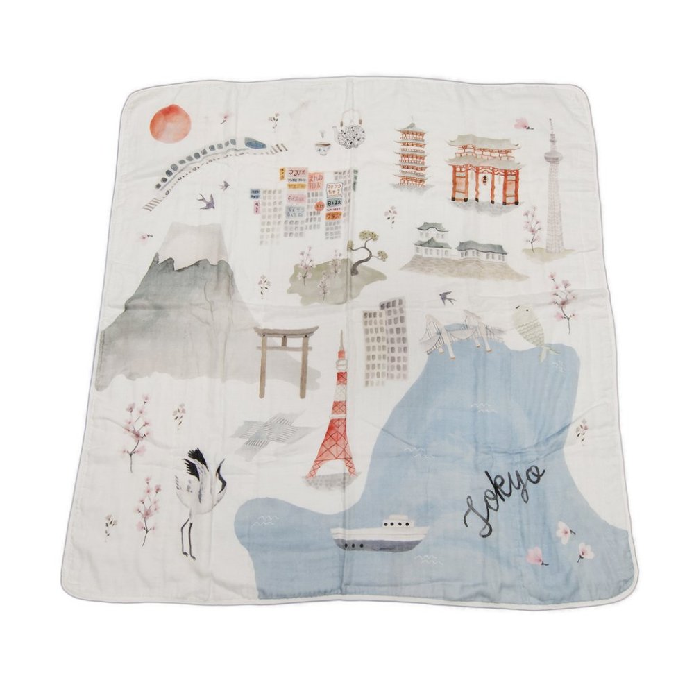 Tokyo Swaddle by Loulou Lollipop-Swaddle-The Baby Gift People