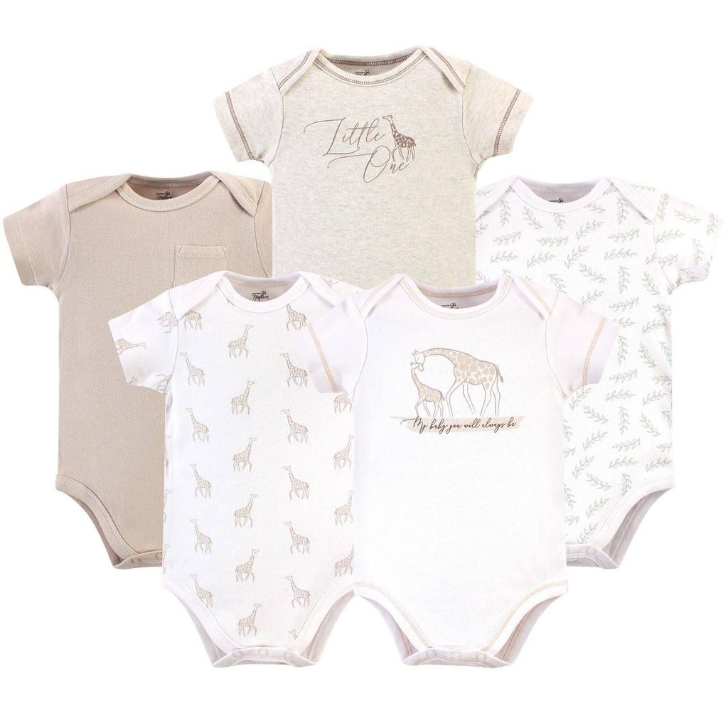 Touched by Nature Organic Cotton Bodysuits, Little Giraffe-The Baby Gift People