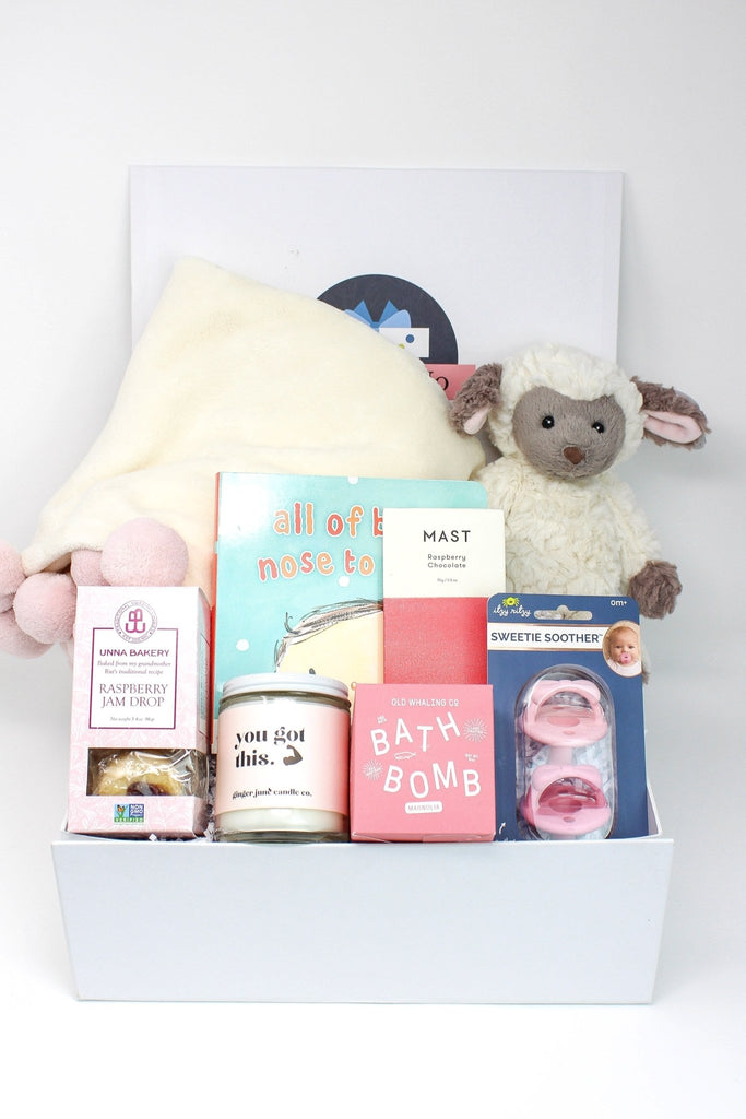 Welcome Baby Girl Gift Box-Baby Gift Sets-The Baby Gift People